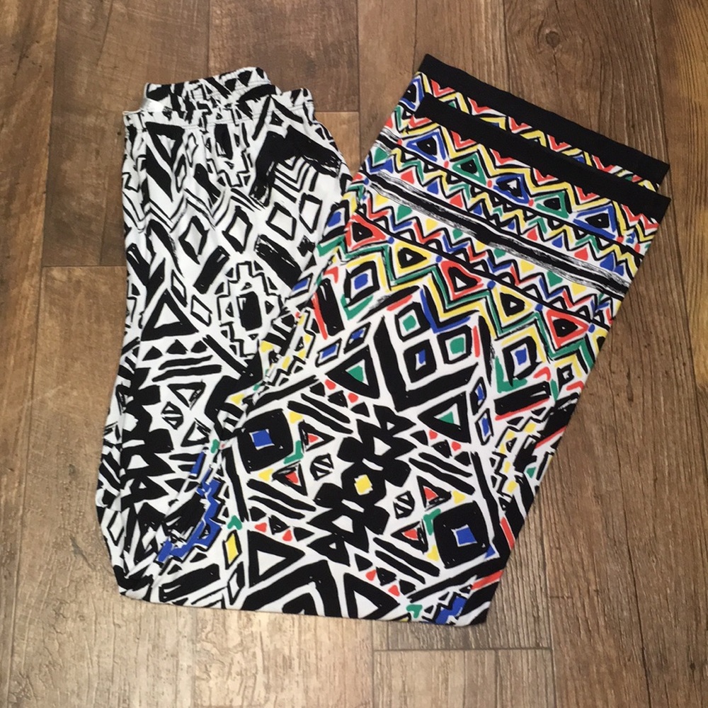 Comfy funky print palazzo pants